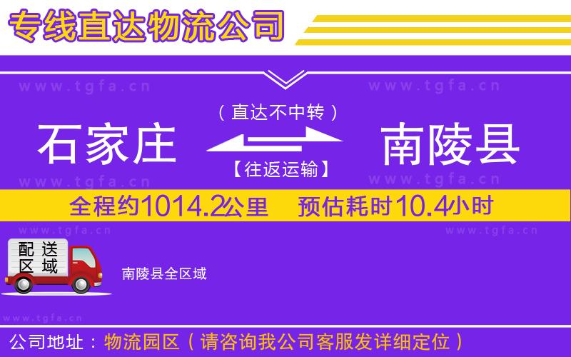 石家莊到南陵縣物流專線