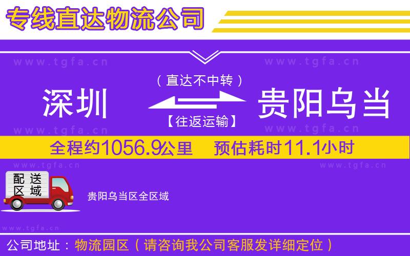 深圳到貴陽烏當區(qū)物流公司