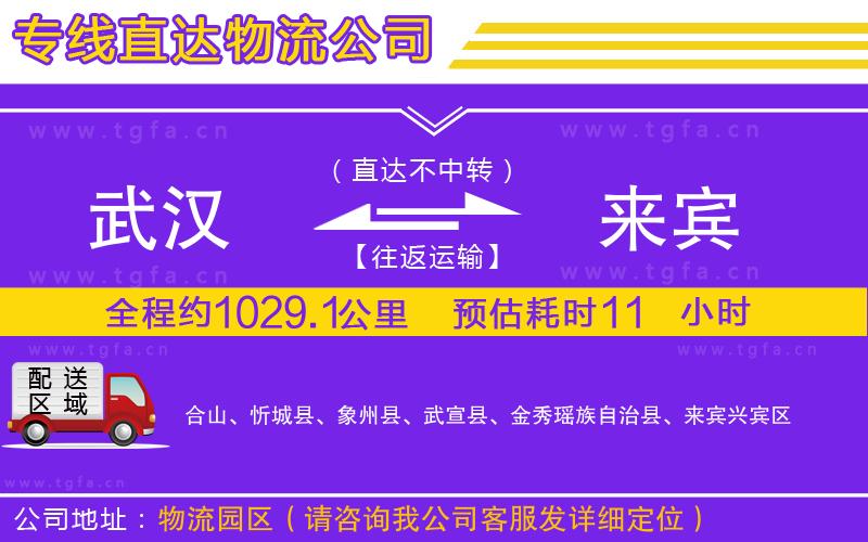 武漢到來賓物流公司