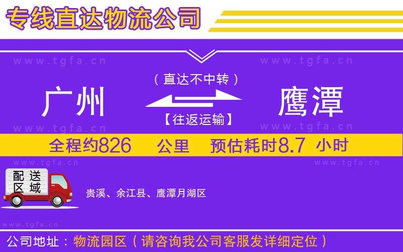 廣州到鷹潭物流專線