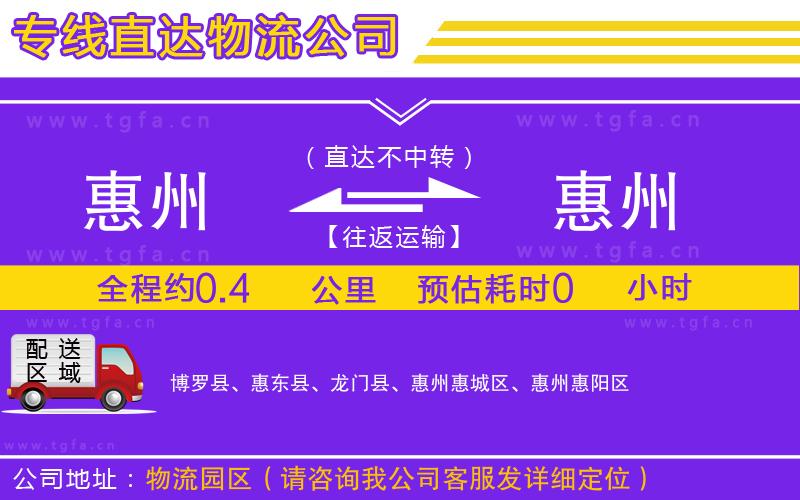 惠州到惠州物流專(zhuān)線