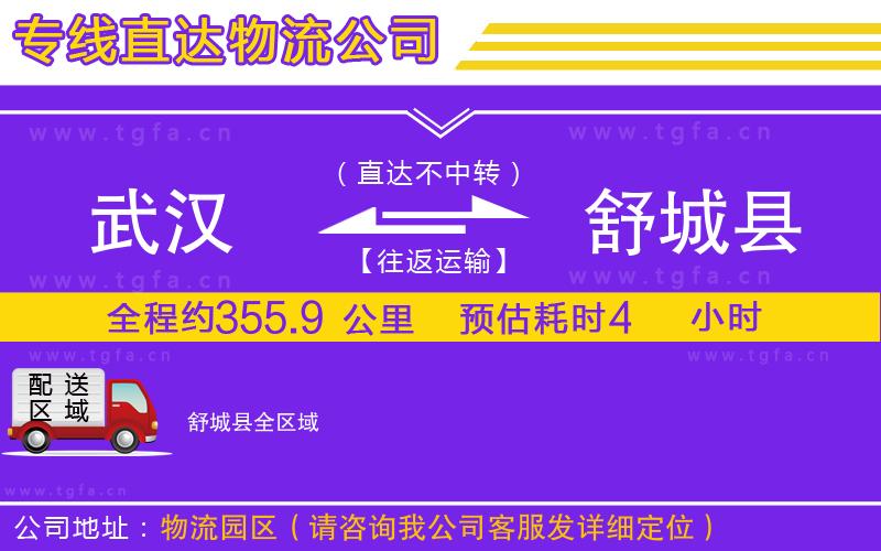 武漢到舒城縣物流專線