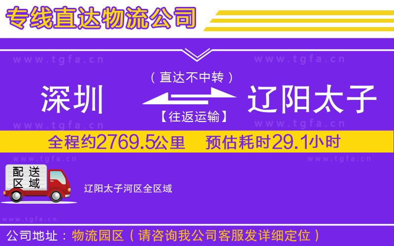 深圳到遼陽太子河區(qū)物流公司