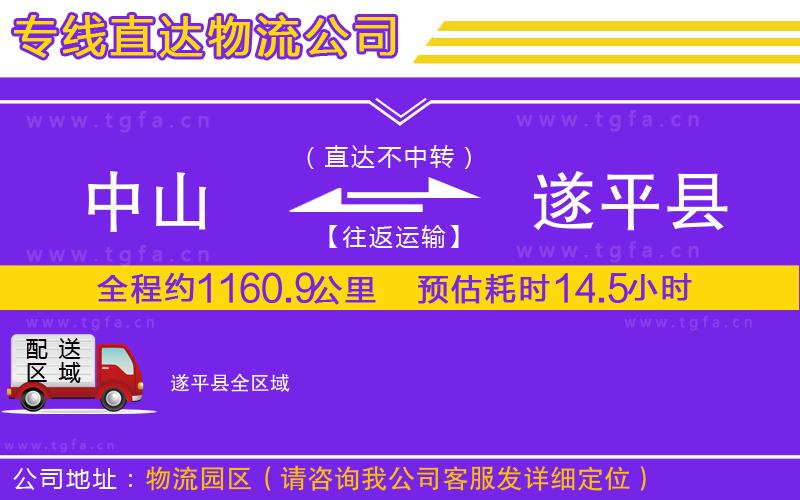 中山到遂平縣物流專(zhuān)線(xiàn)