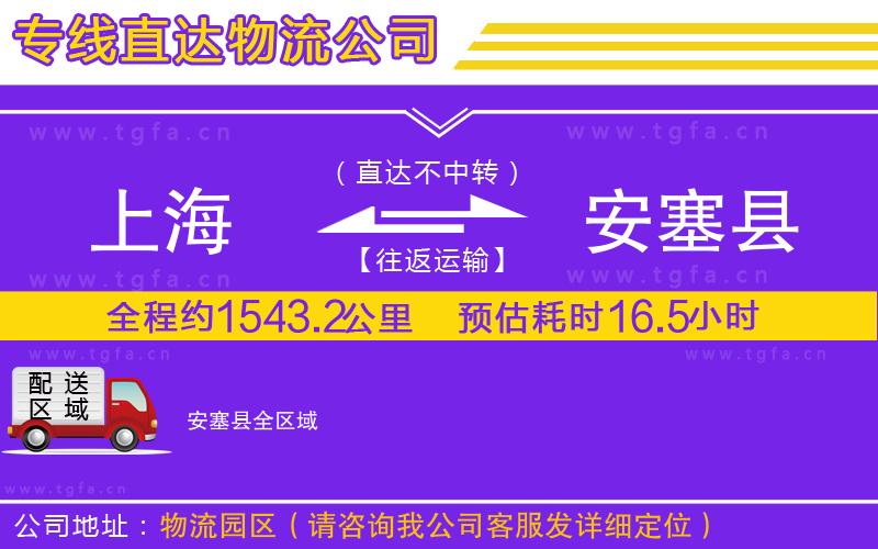 上海到安塞縣物流專線