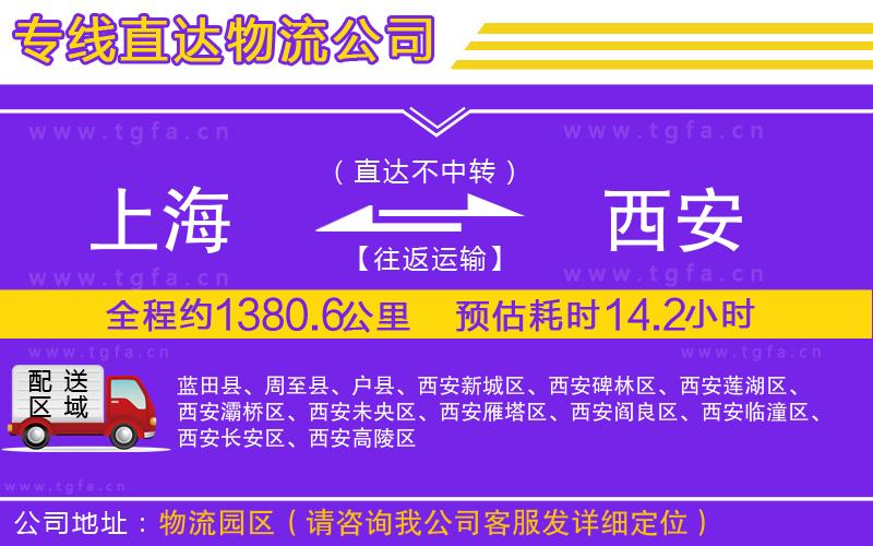 上海到西安物流專線