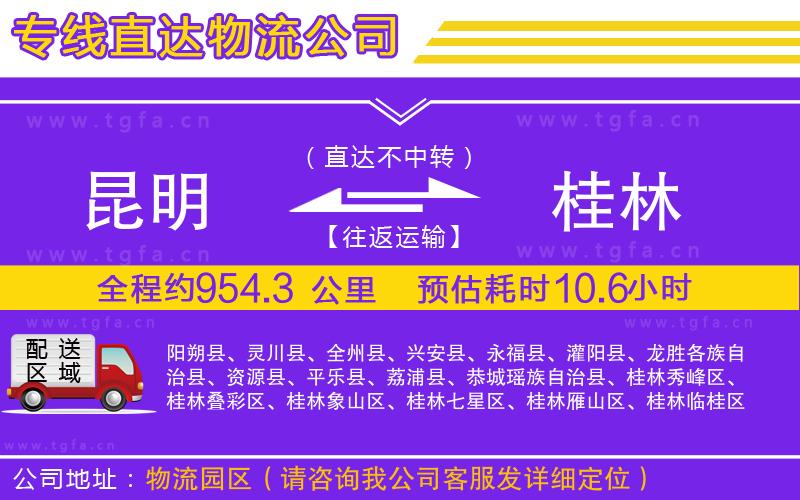 昆明到桂林物流專線