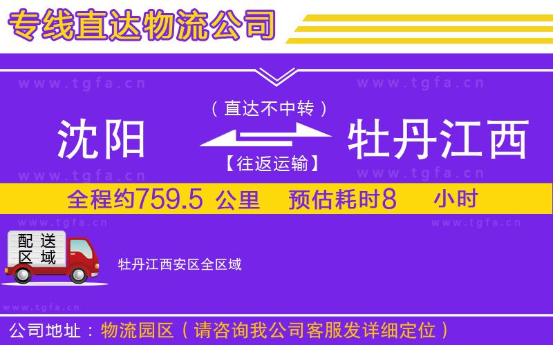 沈陽到牡丹江西安區(qū)物流公司