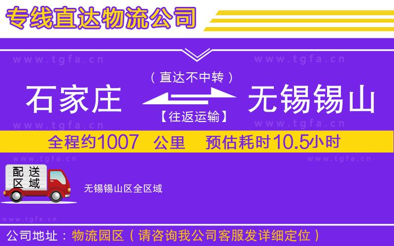 石家莊到無(wú)錫錫山區(qū)物流專(zhuān)線