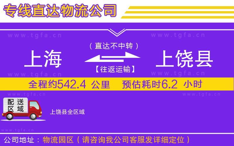 上海到上饒縣物流公司