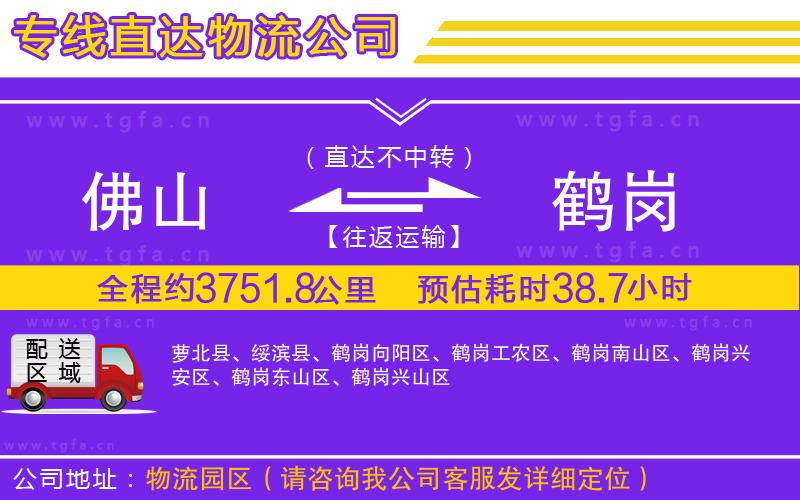 佛山到鶴崗物流專(zhuān)線