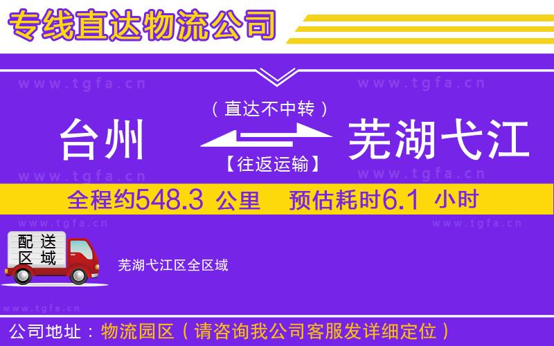 臺(tái)州到蕪湖弋江區(qū)物流公司