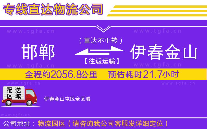 邯鄲到伊春金山屯區(qū)物流專(zhuān)線(xiàn)