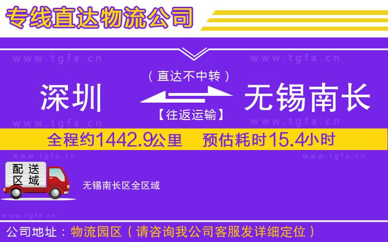 深圳到無錫南長區(qū)物流專線