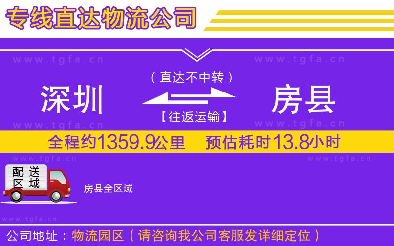 深圳到房縣物流公司