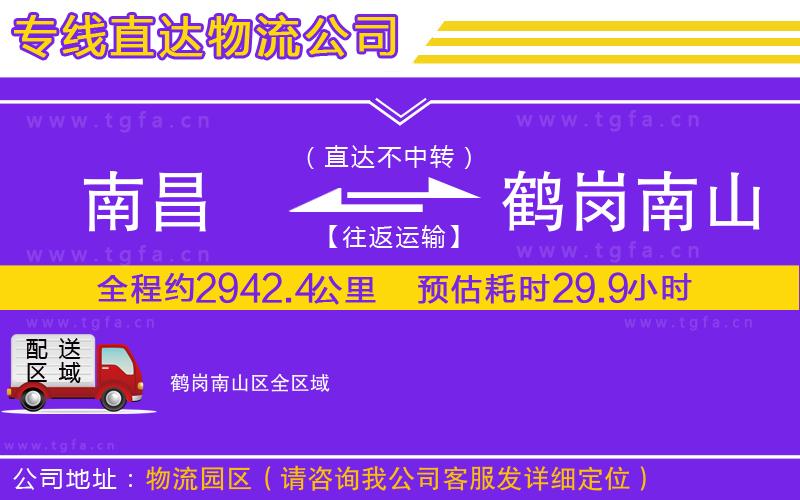 南昌到鶴崗南山區(qū)物流公司