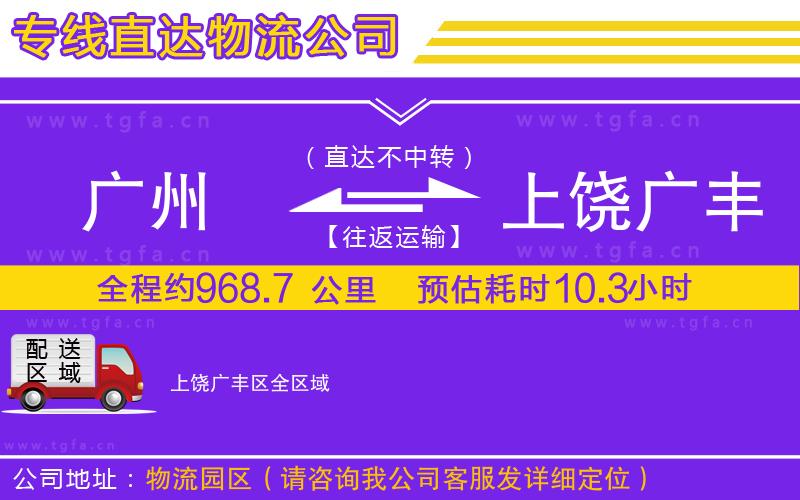 廣州到上饒廣豐區(qū)物流專線