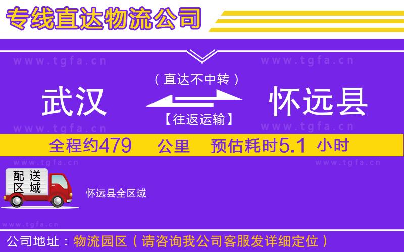 武漢到懷遠縣物流公司