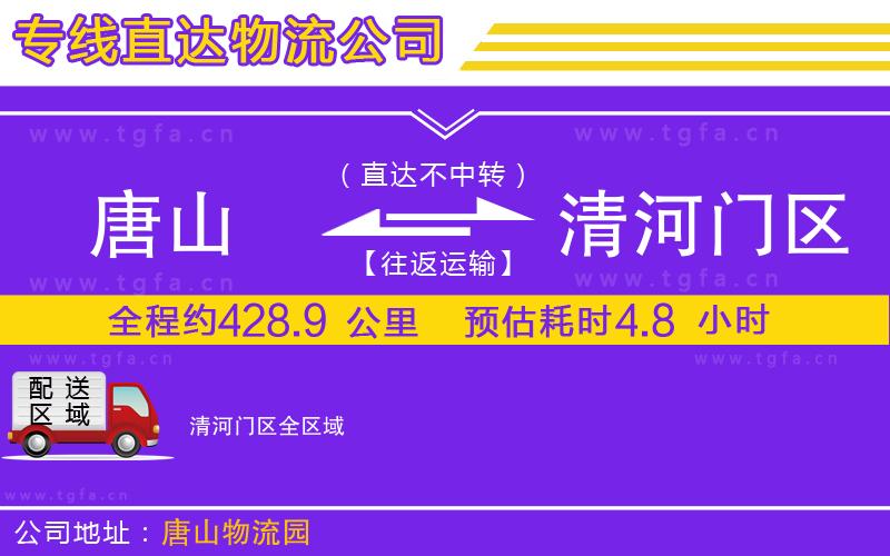 唐山到清河門(mén)區(qū)物流專(zhuān)線