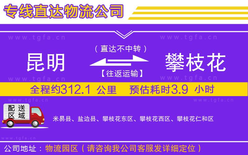 昆明到攀枝花物流公司