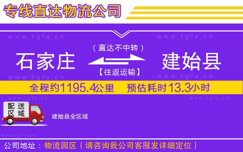 石家莊到建始縣物流公司