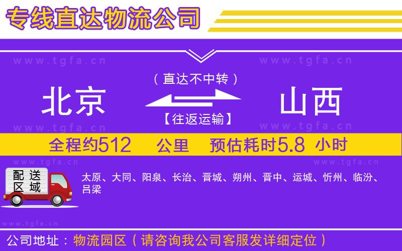 北京到山西物流專線