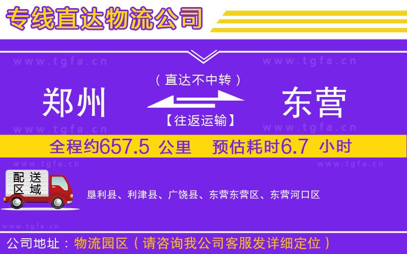 鄭州到東營物流專線