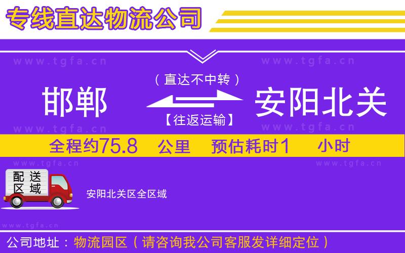 邯鄲到安陽北關(guān)區(qū)物流公司