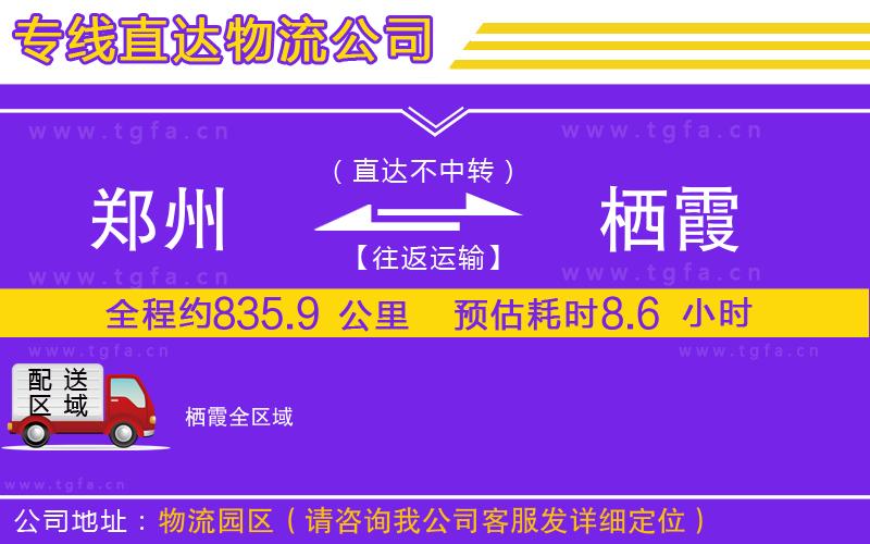 鄭州到棲霞物流專線