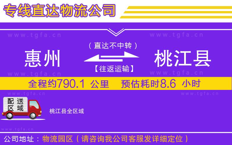 惠州到桃江縣物流專(zhuān)線(xiàn)