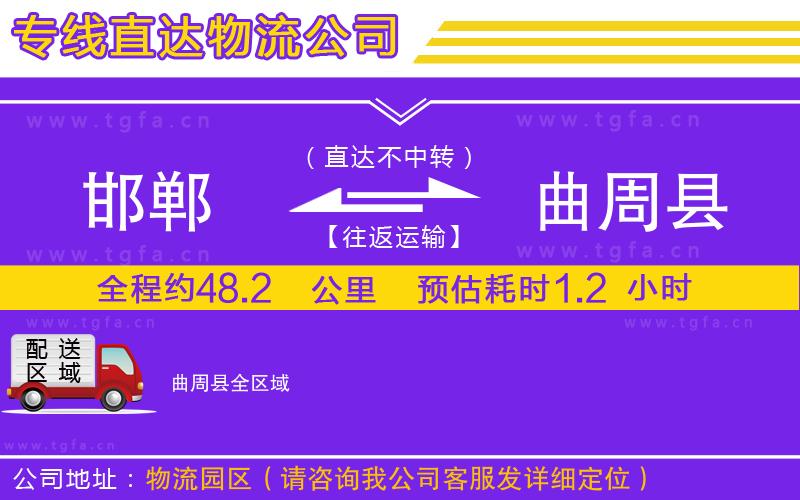 邯鄲到曲周縣物流公司