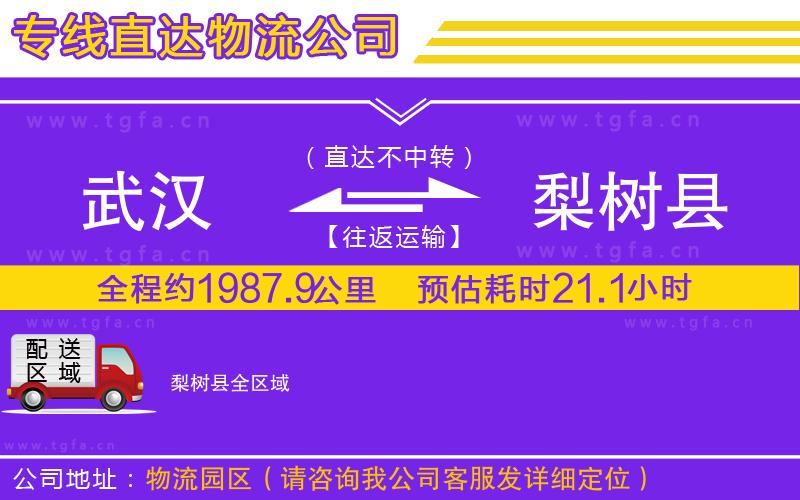 武漢到梨樹縣物流公司