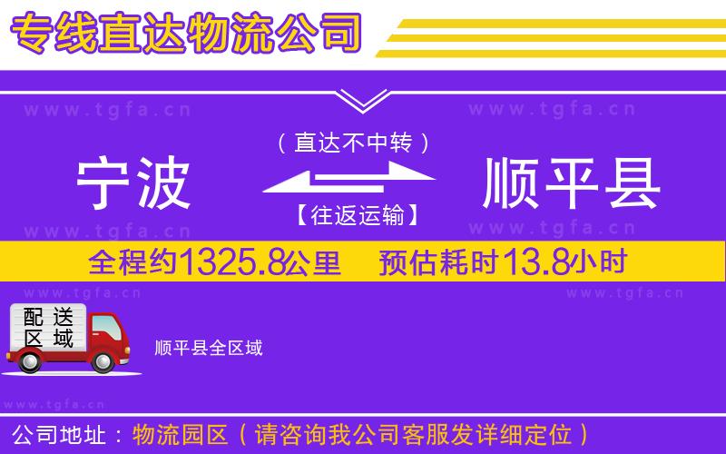 寧波到順平縣物流專(zhuān)線(xiàn)