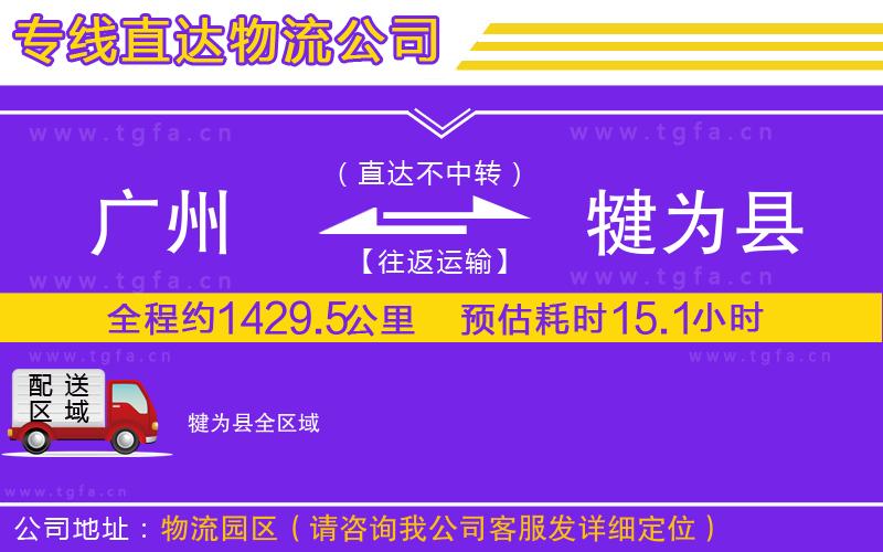 廣州到犍為縣物流公司