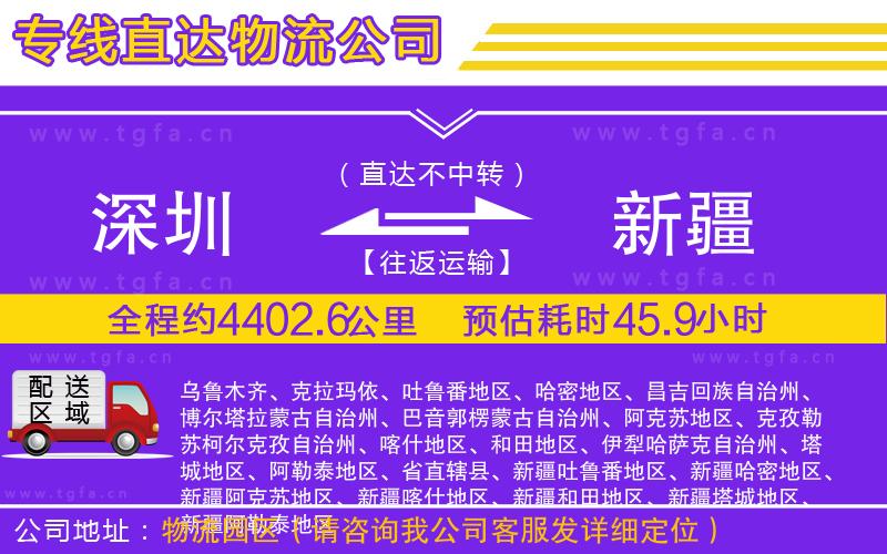 深圳到新疆物流專(zhuān)線(xiàn)