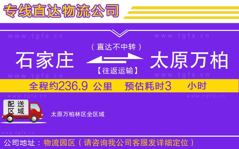 石家莊到太原萬柏林區(qū)物流公司