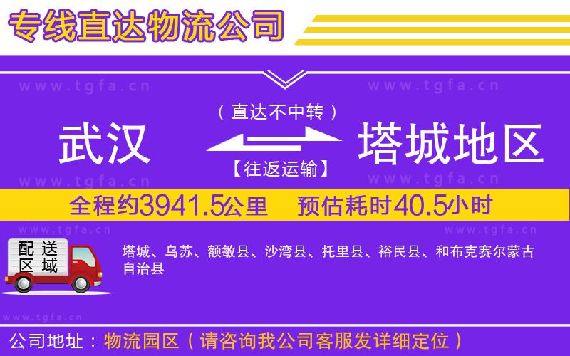 武漢到塔城地區(qū)物流專(zhuān)線(xiàn)