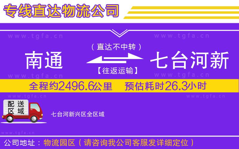 南通到七臺(tái)河新興區(qū)物流公司