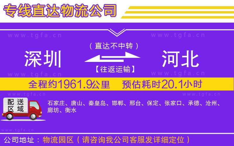 深圳到河北物流專(zhuān)線