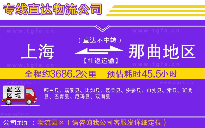 上海到那曲地區(qū)物流公司