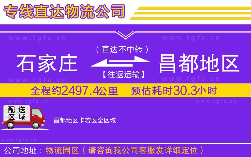 石家莊到昌都地區(qū)卡若區(qū)物流專線