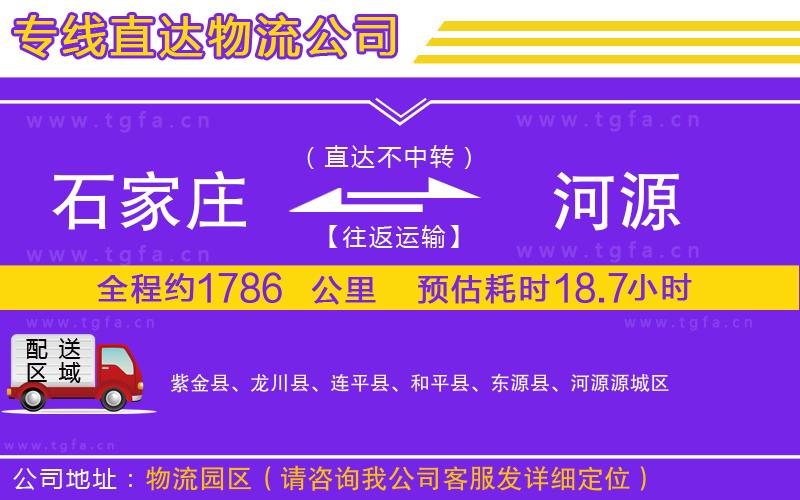 石家莊到河源物流專線
