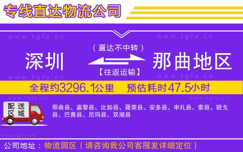 深圳到那曲地區(qū)物流公司