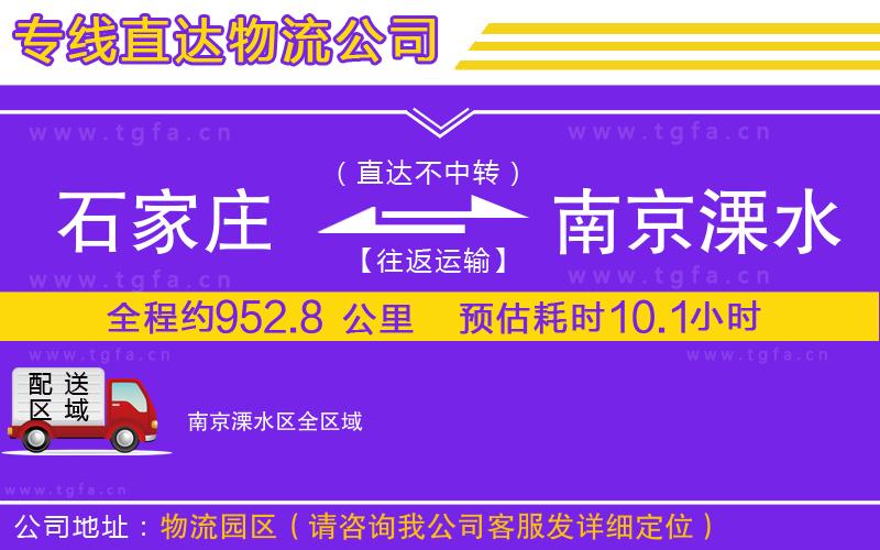 石家莊到南京溧水區(qū)物流專(zhuān)線